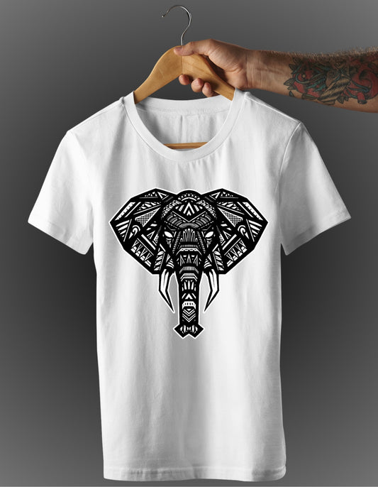 Trenfort Tribal Elephant Art T-shirt