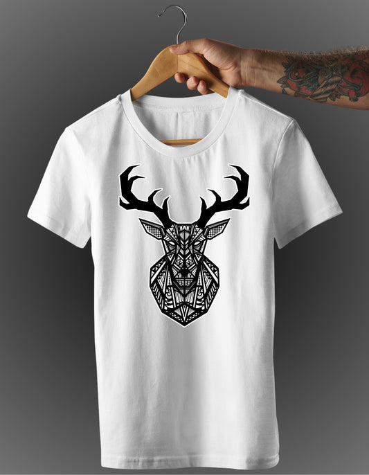 Trenfort Tribal Stag Art T-shirt